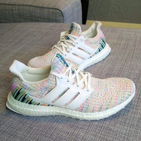 adidas Shoes - Adidas Ultraboost White Multi Size 9.5 NEW!